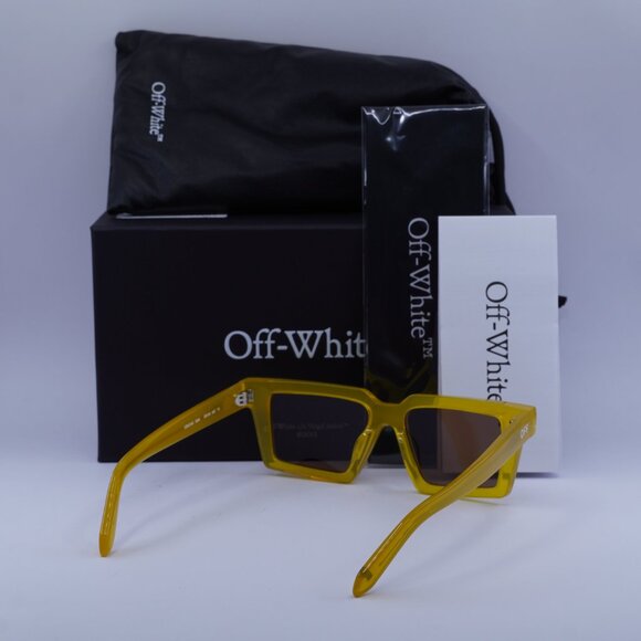 Off-White OERI142 WINDSOR 1864 Square Sunglasses – Shiny Yellow\Brown - Picture 4 of 10
